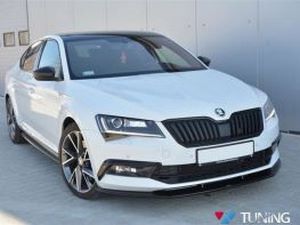 Спліттер передній Skoda Superb III (15-19) - V3 4