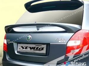 Спойлер SKODA Fabia II (07-14) Hatchback - нижний