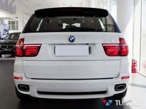 Насадки овальные BMW X5 E70 (2006-2010) - на автомобиле фото #2 8