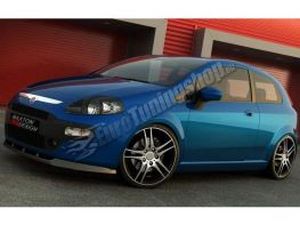 Сплиттер передний Fiat Punto Evo (09-18) 3