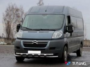 Защита передняя FIAT Ducato (2006-) труба двойная 2