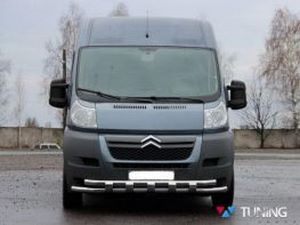 Защита передняя FIAT Ducato (2006-) труба двойная 3