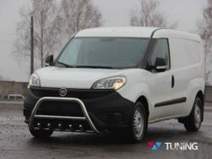 Кенгурятник FIAT Doblo II (2010-) с грилем и перемычкой 3