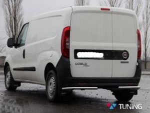 Задние углы бампера Fiat Doblo II (10-22) - трубки 2