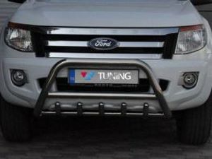 Кенгурятник Ford Ranger T6 (11-) - с грилем