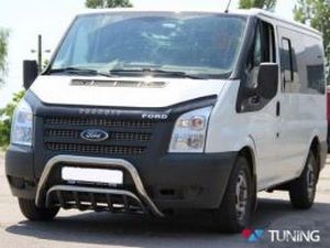 Кенгурятник FORD Transit (06-14) - двойной с грилем 2