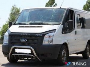 Кенгурятник FORD Transit (06-14) - двойной с грилем 3
