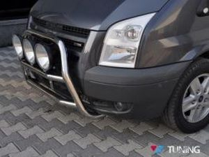 Кенгурятник высокий FORD Transit (2006+) под дополнительные фары 2 2