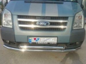 Защита переднего бампера FORD Transit (2006+) труба двойная 1 1