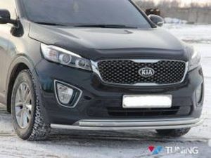 Защита передняя KIA Sorento III (UM) (труба двойная) 2 2