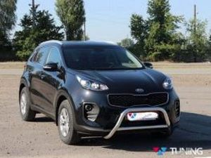 Кенгурятник с перемычкой KIA Sportage IV (2016+) 4 4