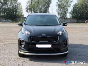 Защита передняя KIA Sportage IV (труба одинарная) 2 2