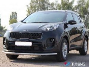 Защита передняя KIA Sportage IV (труба одинарная) 3 3