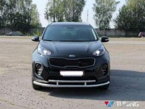 Защита передняя KIA Sportage IV 4 - труба двойная 2 2