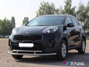 Защита передняя KIA Sportage IV (15-21) - труба двойная 3