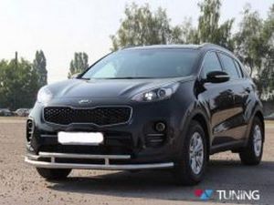 Защита передняя KIA Sportage IV 4 - труба двойная 3 3