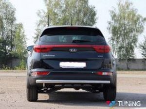 Защита задняя KIA Sportage IV (труба прямая) 3 3