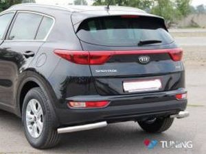 Защита задняя KIA Sportage IV (трубки одинарные на углы) 2 2