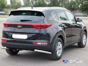 Защита задняя KIA Sportage IV (трубки одинарные на углы) 4 4