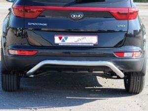 Защита задняя Kia Sportage IV (QL; 16-21) - труба гнутая