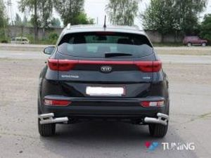 Защита задняя KIA Sportage IV (трубки двойные на углы) 2 2