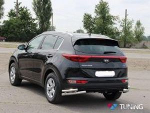 Защита задняя KIA Sportage IV (трубки двойные на углы) 4 4