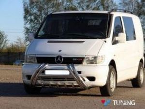 Кенгурятник MERCEDES Vito W638 загибом к решётке 3