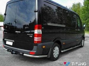 Защита заднего бампер Mercedes Sprinter W907 - углы 3 3