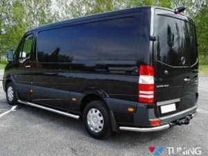 Защита заднего бампер Mercedes Sprinter W907 - углы 4 4