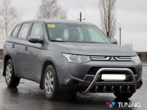 Кенгурятник MITSUBISHI Outlander III (2013-) - с надписью 4 4