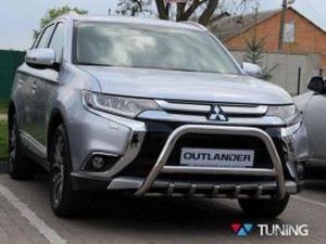 Кенгурятник Mitsubishi Outlander III (2013-) - с перемычкой 2