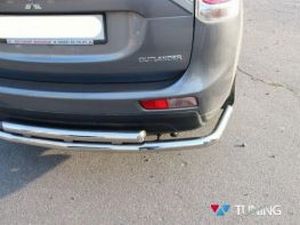 Защита задняя MITSUBISHI Outlander III (2013-) - труба двойная 3 3