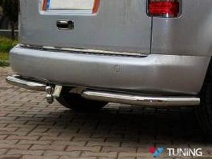 Защита задняя VW Caddy III (04-14) - одинарные трубки на углы 1