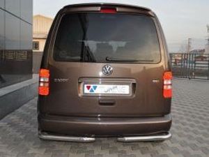 Защита заднего бампера VW Caddy III (2004+) - одинарные трубки на углы 2 2