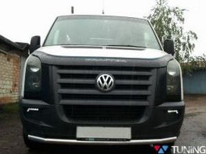 Защита переднего бампера VW Crafter (2006-) труба прямая 2