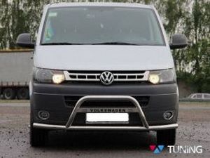 Кенгурятник с усами VW T5+ (2010-2015) рестайлинг 3