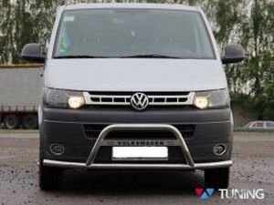 Кенгурятник с усами VW T5+ (2010-2015) рестйлинг - фото #3 3