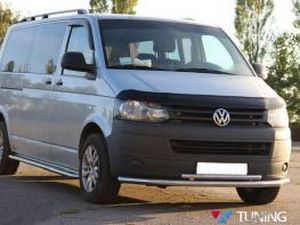 Защита передняя VOLKSWAGEN T5 (03-15) труба двойная - фото #4 4