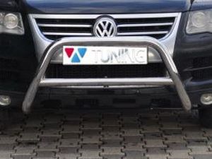 Кенгурятник VW Touareg I (7L; 02-10) - с перемычкой
