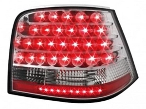 Ліхтарі задні VW Golf IV (97-03) Hatchback - хром LED 3