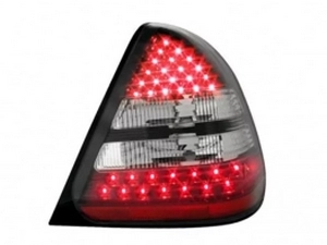 Фонари задние Mercedes C W202 (93-00) - чёрные диодные 3