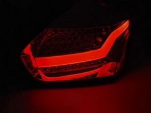 Фонари задние красные Ford Focus III (C346; 15-18) HB рестайлинг - LED BAR с DTS 2