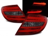 Задні ліхтарі Mercedes C W204 (07-10) Sedan - червоно-димчасті LED BAR (v2)