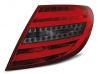 Задні ліхтарі Mercedes C W204 (07-10) Sedan - червоно-димчасті LED BAR (v2) 2