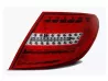 Ліхтарі задні Mercedes W204 (07-10) Sedan - LED Bar червоно-білі (v1) 2