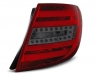 Ліхтарі задні Mercedes W204 (07-10) Універсал - LED BAR червоно-димчасті 2