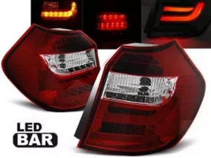 Ліхтарі задні BMW E87 / E81 (04-07) - Led Bar червоно-білі 1