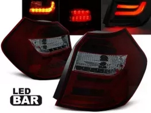 Ліхтарі задні BMW E87 / E81 (04-07) - Led Bar червоно-димчасті 1