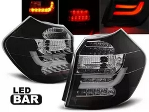 Ліхтарі задні BMW E87 / E81 (04-07) - Led Bar чорні 1