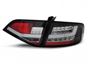 Ліхтарі задні Audi A4 B8 (08-11) Sedan - Led Bar чорні 2